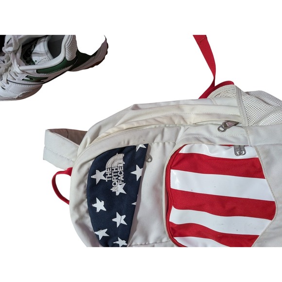 The North Face Wise Guy Backpack USA Flag Stars Stripes Y2K Vintage - Picture 5 of 7